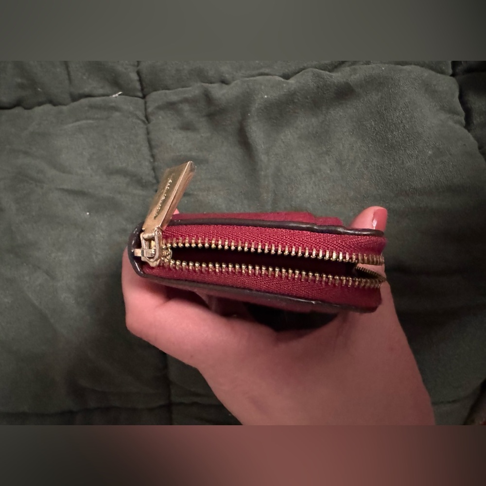 MICHAEL KORS Small Pebbled Leather Wallet burgundy - Picture 6 of 9